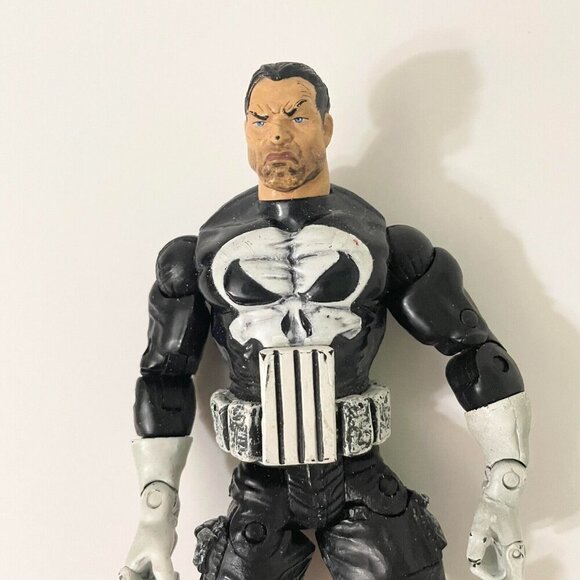 2003 Marvel Legends Series IV 4 The Punisher Action Figure Toy Biz Flaws - Picture 5 of 16